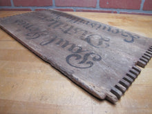 Load image into Gallery viewer, PAUL JONES DISTILLER LOUISVILLE KY Antique Pre Prohibition Wooden Crate Box Panel Sign
