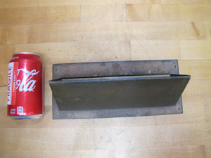 PAPERS Old Brass Mail Newspaper Slot Architectural Building Hardware Element