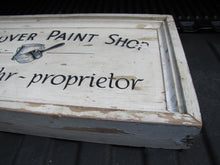 Load image into Gallery viewer, HANOVER PAINT SHOP Wm Knehr Proprietor Old Double Sided Wooden Store Ad Sign NH New Hampshire
