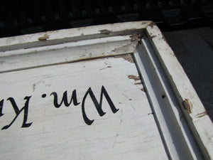 HANOVER PAINT SHOP Wm Knehr Proprietor Old Double Sided Wooden Store Ad Sign NH New Hampshire
