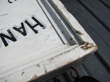 Load image into Gallery viewer, HANOVER PAINT SHOP Wm Knehr Proprietor Old Double Sided Wooden Store Ad Sign NH New Hampshire
