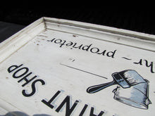 Load image into Gallery viewer, HANOVER PAINT SHOP Wm Knehr Proprietor Old Double Sided Wooden Store Ad Sign NH New Hampshire
