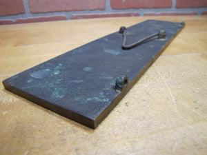 TIMELY CLOTHES Old Store Display Sign BRONZE-CRAFT ADCO NY Counter Register Top