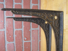 Load image into Gallery viewer, Antique Decorative Arts Cast Iron Pair Brackets Hardware Elements Scrollwork
