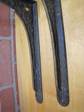 Load image into Gallery viewer, Antique Decorative Arts Cast Iron Pair Brackets Hardware Elements Scrollwork
