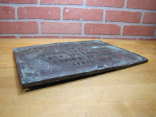 Load image into Gallery viewer, TUG HENRY GRAY ATLAS IMPERIAL DIESEL ENGINES SOLD BY ARTHUR DUVIC&#39;S SONS NEW ORLEANS LA ENGINE NO 11005 1935 Old Bronze Builders Dealers Boat Plaque Sign Plate
