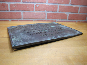 TUG HENRY GRAY ATLAS IMPERIAL DIESEL ENGINES SOLD BY ARTHUR DUVIC'S SONS NEW ORLEANS LA ENGINE NO 11005 1935 Old Bronze Builders Dealers Boat Plaque Sign Plate