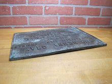 Load image into Gallery viewer, TUG HENRY GRAY ATLAS IMPERIAL DIESEL ENGINES SOLD BY ARTHUR DUVIC&#39;S SONS NEW ORLEANS LA ENGINE NO 11005 1935 Old Bronze Builders Dealers Boat Plaque Sign Plate
