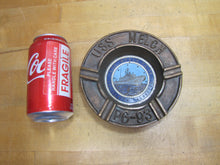 Load image into Gallery viewer, USS WELCH PG-93 UNITED STATES NAVY GUNBOAT Old Brass Ashtray Tray USN Calculated Audacity
