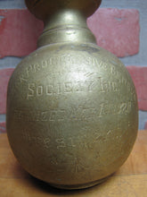 Load image into Gallery viewer, BENDERER PROGRESSIVE BENEVOLENT SOCIETY ORG MAY 1 1920 PRESIDENT Brass Gavel
