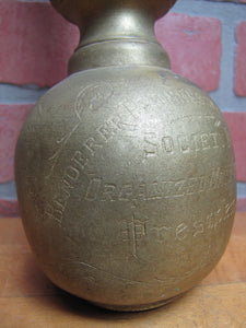 BENDERER PROGRESSIVE BENEVOLENT SOCIETY ORG MAY 1 1920 PRESIDENT Brass Gavel
