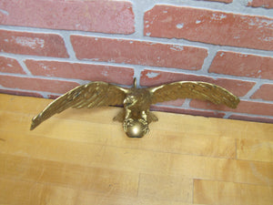 SPREAD WINGED EAGLE Old Figural Bird Finial Topper Decorative Arts Hardware Element