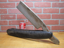 Load image into Gallery viewer, BARBER SHOP STRAIGHT RAZOR Old Large Wooden Trade Sign Storefront Advertising Display
