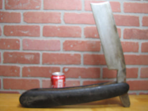 BARBER SHOP STRAIGHT RAZOR Old Large Wooden Trade Sign Storefront Advertising Display