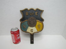 Load image into Gallery viewer, BOE NYC BOARD OF EDUCATION NEW YORK CITY Old NY Plaque Sign Plate Brass Bronze
