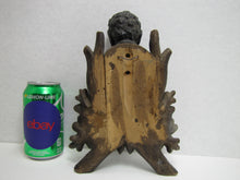 Load image into Gallery viewer, FOLK ART MANS HEAD WALL MOUNT WOODEN PLAQUE CIGAR STORE SIGN AD ARTWORK BLACK AMERICANA
