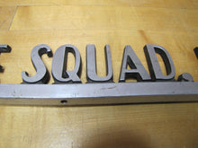 Load image into Gallery viewer, FANWOOD RESQUE SQUAD INC Old Aluminum Metal Advertising Sign Plaque Ambulance Firetruck
