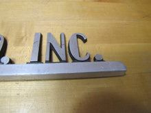 Load image into Gallery viewer, FANWOOD RESQUE SQUAD INC Old Aluminum Metal Advertising Sign Plaque Ambulance Firetruck

