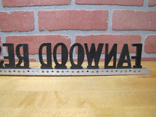 Load image into Gallery viewer, FANWOOD RESQUE SQUAD INC Old Aluminum Metal Advertising Sign Plaque Ambulance Firetruck

