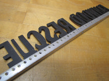 Load image into Gallery viewer, FANWOOD RESQUE SQUAD INC Old Aluminum Metal Advertising Sign Plaque Ambulance Firetruck
