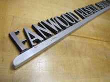 Load image into Gallery viewer, FANWOOD RESQUE SQUAD INC Old Aluminum Metal Advertising Sign Plaque Ambulance Firetruck
