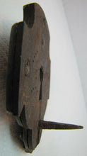 Load image into Gallery viewer, Exquisite Antique Bronze Wrought Iron Figural Key Hole Unusual Design Mans Face
