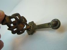Load image into Gallery viewer, SPIDER CATCHING FLY WEB Antique Bronze Figural Interior Hardware Door Knocker
