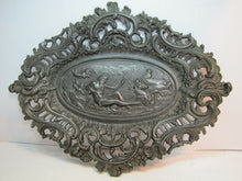 Load image into Gallery viewer, Neptune Cherub Horses Waves Old High Relief Wall Plaque Charger Ornate Artwork
