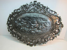 Load image into Gallery viewer, Neptune Cherub Horses Waves Old High Relief Wall Plaque Charger Ornate Artwork
