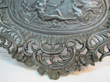 Load image into Gallery viewer, Neptune Cherub Horses Waves Old High Relief Wall Plaque Charger Ornate Artwork
