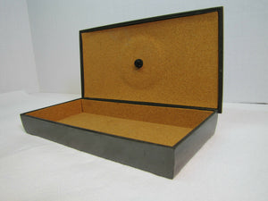 Mid Century Hyde Park EARTH Trinket Box Cigarette Case desk dresser - Ornate McM