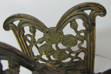 Load image into Gallery viewer, Art Nouveau Maiden Lillies Decorative Arts Antique Letter Holder Rack Desk Art
