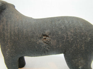Cast Iron Figural Dog Nutcracker Mouth Crusher Tail Handle
