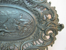 Load image into Gallery viewer, Neptune Cherub Horses Waves Old High Relief Wall Plaque Charger Ornate Artwork
