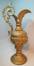 Load image into Gallery viewer, Art Nouveau Decorative Urn Pitcher CHERUBS DEVIL Face DRAGONS MAIDENS Ornate
