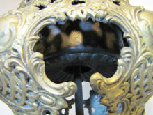 Load image into Gallery viewer, Antique VICTORIAN 1800&#39;s Figural &amp; Decorated Oil LAMP - ornate design throughout
