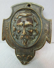 Load image into Gallery viewer, Exquisite Antique Bronze Wrought Iron Figural Key Hole Unusual Design Mans Face
