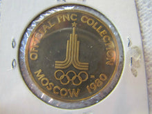 Load image into Gallery viewer, 1980 MOSCOW OLYMPICS GRASS HOCKEY MEDAL Coin Official PNC Collection

