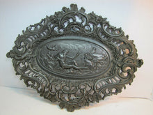 Load image into Gallery viewer, Neptune Cherub Horses Waves Old High Relief Wall Plaque Charger Ornate Artwork
