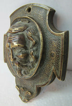 Load image into Gallery viewer, Exquisite Antique Bronze Wrought Iron Figural Key Hole Unusual Design Mans Face
