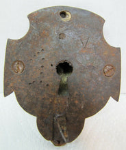 Load image into Gallery viewer, Exquisite Antique Bronze Wrought Iron Figural Key Hole Unusual Design Mans Face
