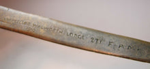 Load image into Gallery viewer, 1910 J KRATINA Nude Bronze Letter Opener Pager Turner FREEMASON Lodge 271 F.A.M.
