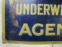 Load image into Gallery viewer, WASHINGTON UNDERWRITERS AGENCY Old Sign Insurance Co Ad Metallograph Corp NY
