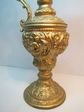 Load image into Gallery viewer, Art Nouveau Decorative Urn Pitcher CHERUBS DEVIL Face DRAGONS MAIDENS Ornate
