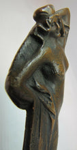 Load image into Gallery viewer, 1910 J KRATINA Nude Bronze Letter Opener Pager Turner FREEMASON Lodge 271 F.A.M.
