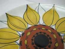 Load image into Gallery viewer, Vtg md ARABIA FINLAND HLA Sunflower plate dish sun rose handpainted signed HLA
