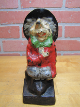 Load image into Gallery viewer, MAD HATTER Old Cast Iron Doorstop Decorative Art Statue ALICE IN WONDERLAND 666
