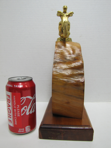 1960 NATIONAL CHAMP 1ST PLACE SANDY LANE ENDURO METEOR MOTORYCLE CLUB AWARD TROPHY MOTOCROSS MOTO X