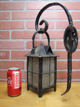 Load image into Gallery viewer, Antique Arts &amp; Crafts Lamp Sconce Exterior Light Fixture Mounting Bracket Flower
