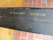 Load image into Gallery viewer, BUS STOP Original Old Porcelain Double Sided Sign Burnham London UK Transporation Advertising
